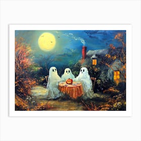 Ghosts At The Table Art Print