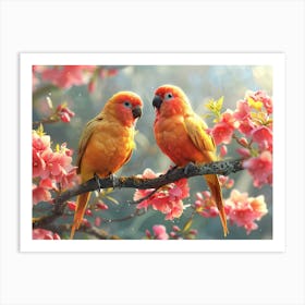 Beautiful Bird on a branch 6 Art Print