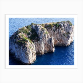 Scoglio Del Monacone Capri Sea Rocks Italy Italia Italian photo photography art travel Art Print