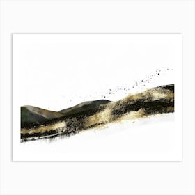 Abstract Mountain Painting 17 Art Print