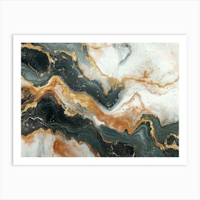 Background Design Colored Marble 1 Art Print