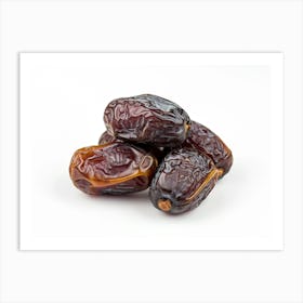 Dates On A White Background 12 Art Print