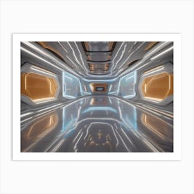 Futuristic Corridor Art Print