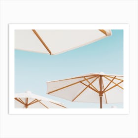 Summer Beach Umbrellas Art Print