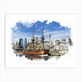 Australian National Maritime Museum, Darling Harbour & Pyrmont, Sydney Art Print