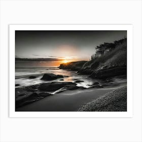 Sunset On The Beach 994 Art Print