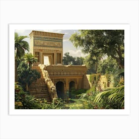 Egyptian Temple 13 Art Print