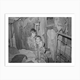 Children Of Tenant Farmer, Hill Section Of Mcintosh County, Oklahoma By Russell Lee Art Print