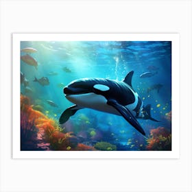 Orca Whale 1 Art Print