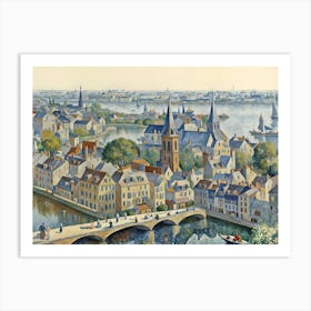 View Of A City Art Print