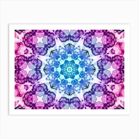 Purple Detailed Abstract Pattern 1 Art Print