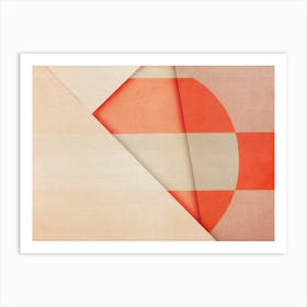 Geometric Sunset 2 Art Print