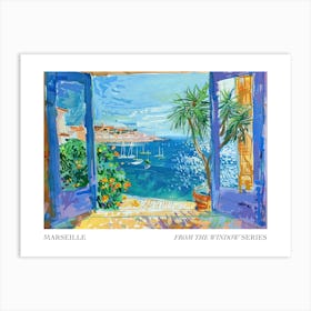 Marseille From The Window Series Poster Painting 3 Art Print