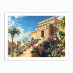 Egyptian Temple 4 Art Print