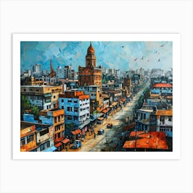 Kolkata City 1 Art Print