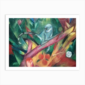 The Little Monkey, Franz Marc Art Print