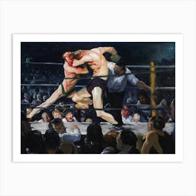 Stag At Sharkey's, George Wesley Boxing Art Print