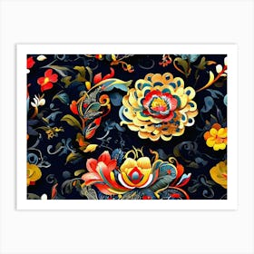 Floral Pattern 8 Art Print