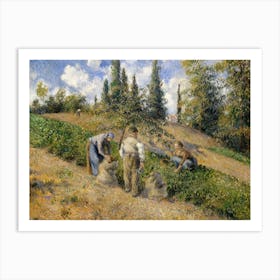 The Harvest, Pontoise (1881), Camille Pissarro Art Print