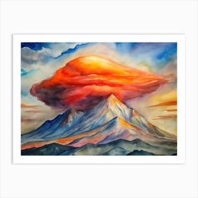 Cloud Of Fire Art Print