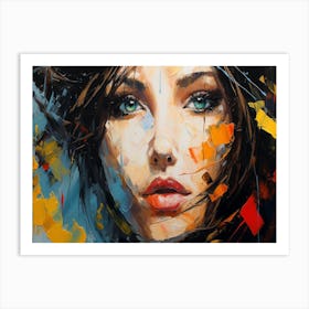 Woman'S Face 4 Art Print