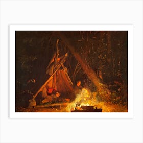 Camp Fire (1880), Winslow Homer Art Print