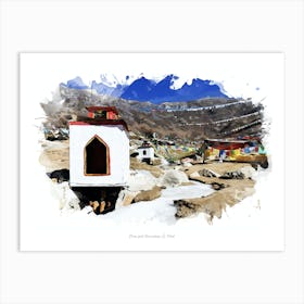 Chim Puk Hermitage, Ü, Tibet Art Print