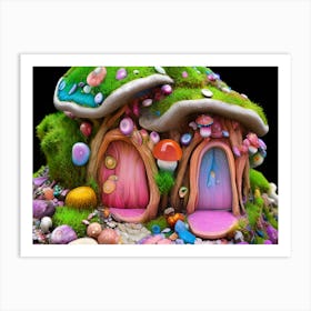 Greens Fairy House Art Print