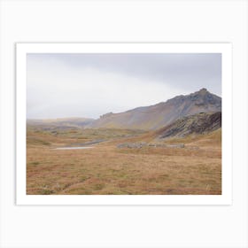 Iceland Earthy Landscape  Art Print