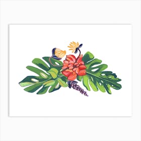 Tropical Bouquet Art Print