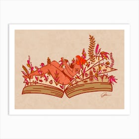 Literary Garden Art Print