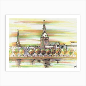 Autumn In Riga Art Print