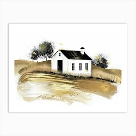 House In The Field 2 Art Print