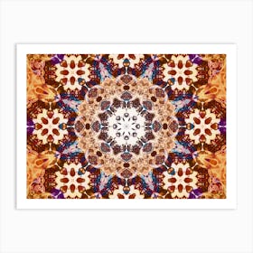 The Brown Pattern Is Symmetrical Art Print