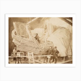 Construction Of The Skeleton And Plaster Surface Of The Left Arm And Hand Of The Statue Of Liberty 1883 Art Print