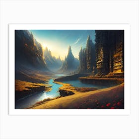 Fantasy Landscape Painting Art Print