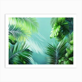 Tropical Trees And Leaves 3d Art Print