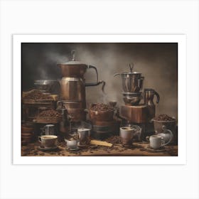 Coffee Pots Art Print