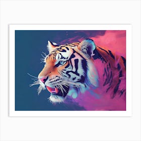 Tiger Animal Abstract 2 Art Print