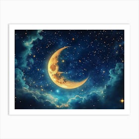 Moon In The Sky 2 Art Print