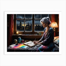 Color Lady Art Print