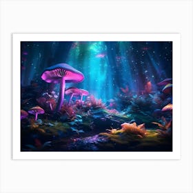 Mushroom Forest 2 Art Print