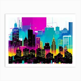 New York City Skyline 87 Art Print