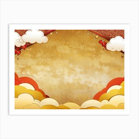 Chinese New Year Background 2 Art Print