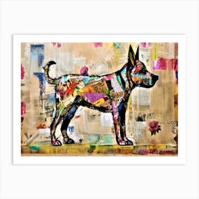 Happy Tail - Canine Dog Art Art Print