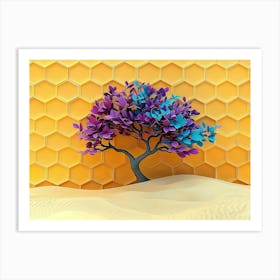 Tree In The Desert Art Print