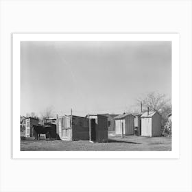 Privies And Out Buildings In Mexican Section, Robstown, Texas By Russell Lee Art Print