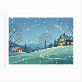 Winter Landscape Art Print