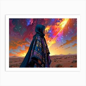 Woman In The Desert 6 Art Print