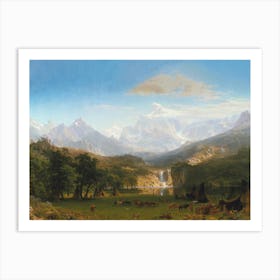 The Rocky Mountains, Lander's Pea, Albert Bierstadt Art Print